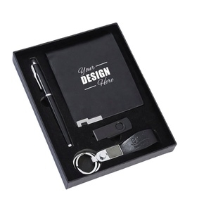 Executive Gift Set Custom PU Leather Branded Wallet Pen & <b>USB</b> <b>Drive</b> with Digital Printing-Corporate Gifts Employee Appreciation - Product Image 1