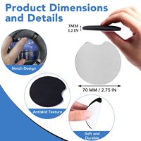 Sous-verres vierges pour sublimation en gros, sous-verres carrés vierges en caoutchouc pour transfert par sublimation, impression à chaud, artisanat DIY, logo personnalisé