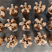 Forets diamantés de 8 3/4 pouces avec lames de 16 mm et 5 dents pour le forage de puits, construction en acier à haute teneur en manganèse