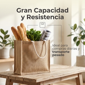 Bolsa de Yute Resistente de Gran Capacidad, Diseño Funcional para Transportar Artículos Pesados, Personalizable con Marca - Product Image 2