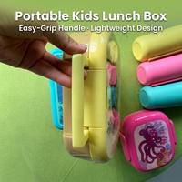 Boîte à lunch scolaire en plastique, ensemble d'alimentation pour bébé, bol de voyage