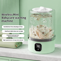 Mini-lave-linge compact 2L pour vêtements de bébé, bavoirs et couches, idéal pour un usage quotidien et un rangement facile