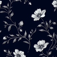 Tissu de robe Koshibo tendance, texture crêpe, motif noir et blanc imprimé sur mesure, pour usage quotidien ou scénique