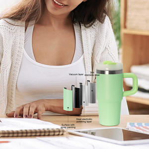 Vaso Térmico Personalizado de 14 oz con Asa, Mini <span class=keywords><strong>Termo</strong></span> Infantil, Vasos Térmicos, Botella de Agua Infantil de Acero Inoxidable Libre de BPA - Product Image 2