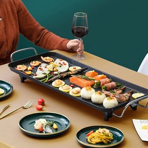 Griglia Elettrica Multifunzionale Antiaderente, Mini Piastra Quadrata per <span class=keywords><strong>Barbecue</strong></span> da Interno con Controllo della Temperatura - Product Image 5
