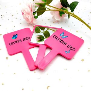 Wholesale OEM Handle Hand Plastic Pocket Mirror Handheld Vanity Makeup Mirrors Cosmetic Compact Mirrors - Product Image 2