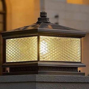 Lámpara Solar de Poste de Aluminio LED para Exteriores, Impermeable, para Pilar, Valla, Puerta, Jardín, Patio, Iluminación de Muelles - Product Image 4