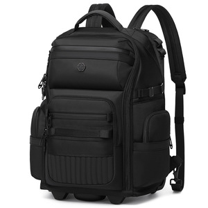 Sac à roulettes multifonctionnel imperméable tendance, sac à dos d'affaires, valise à roulettes, bagage de qualité, en tissu Oxford, unisexe - Product Image 6