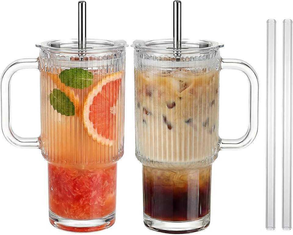 Low MOQ 24oz Ribbed Glass Jar 1601741965282.html