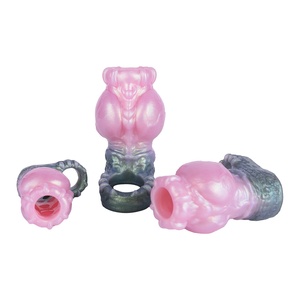 Funda de silicona realista con forma de pene de animal, modelo Fantasía Perro Monstruo Grande - Product Image 2