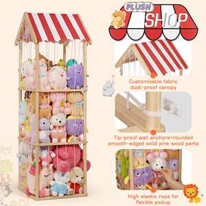 Ancla <span class=keywords><strong>de</strong></span> pared a prueba <span class=keywords><strong>de</strong></span> puntas para almacenamiento <span class=keywords><strong>de</strong></span> animales <span class=keywords><strong>de</strong></span> peluche, toldo personalizable a prueba <span class=keywords><strong>de</strong></span> polvo, soporte para animales <span class=keywords><strong>de</strong></span> peluche, regalo divertido para niños - Product Image 4