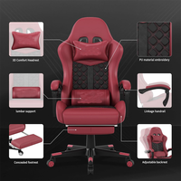 Chaise de jeu promotionnelle OEM, chaise de bureau ergonomique en cuir PU pour le jeu sur ordinateur et le travail