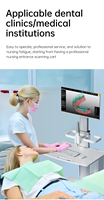 Chariot de scanner oral médical mobile réglable personnalisable direct d'usine support de scanner à Double plateaux pour dentiste pour hôpital