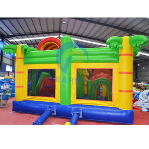 Château plein d'entrain gonflable de <span class=keywords><strong>jungle</strong></span> de <span class=keywords><strong>safari</strong></span> de toboggan de maison de rebond sautant faite sur commande d'enfants commerciaux avec la glissière pour des enfants - Product Image 6