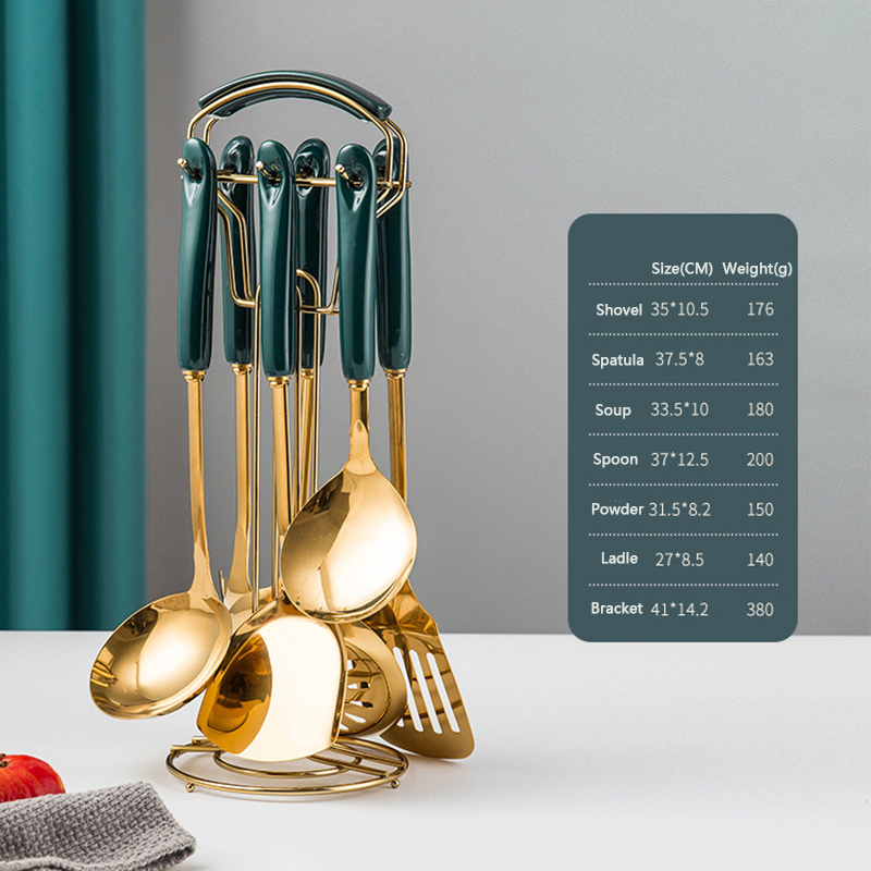 Green Handle With Gold