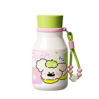 Linda Botella Termo Portátil de Acero Inoxidable con Pajita, Diseño Antiderrames al Vacío, Estilo Elegante, Doble Uso, para Negocios y Actividades al Aire Libre 12-24