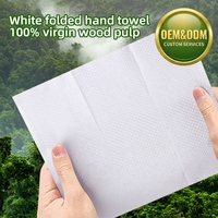 Serviettes en papier pliées en Z super absorbantes, en pâte de bois vierge, résistantes à la déchirure, compatibles avec les distributeurs