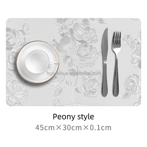 <span class=keywords><strong>Mantel</strong></span> <span class=keywords><strong>de</strong></span> PVC Transparente con Diseño Floral, Cubierta <span class=keywords><strong>de</strong></span> Plástico Transparente Tipo Cristal, Protección Impermeable y Resistente al Aceite para Mesa - Product Image 6