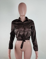 Usine en Chine Chemisier de créateur de mode Dernières chemises de créateur décontractées pour dames Chemises de créateur pour femmes