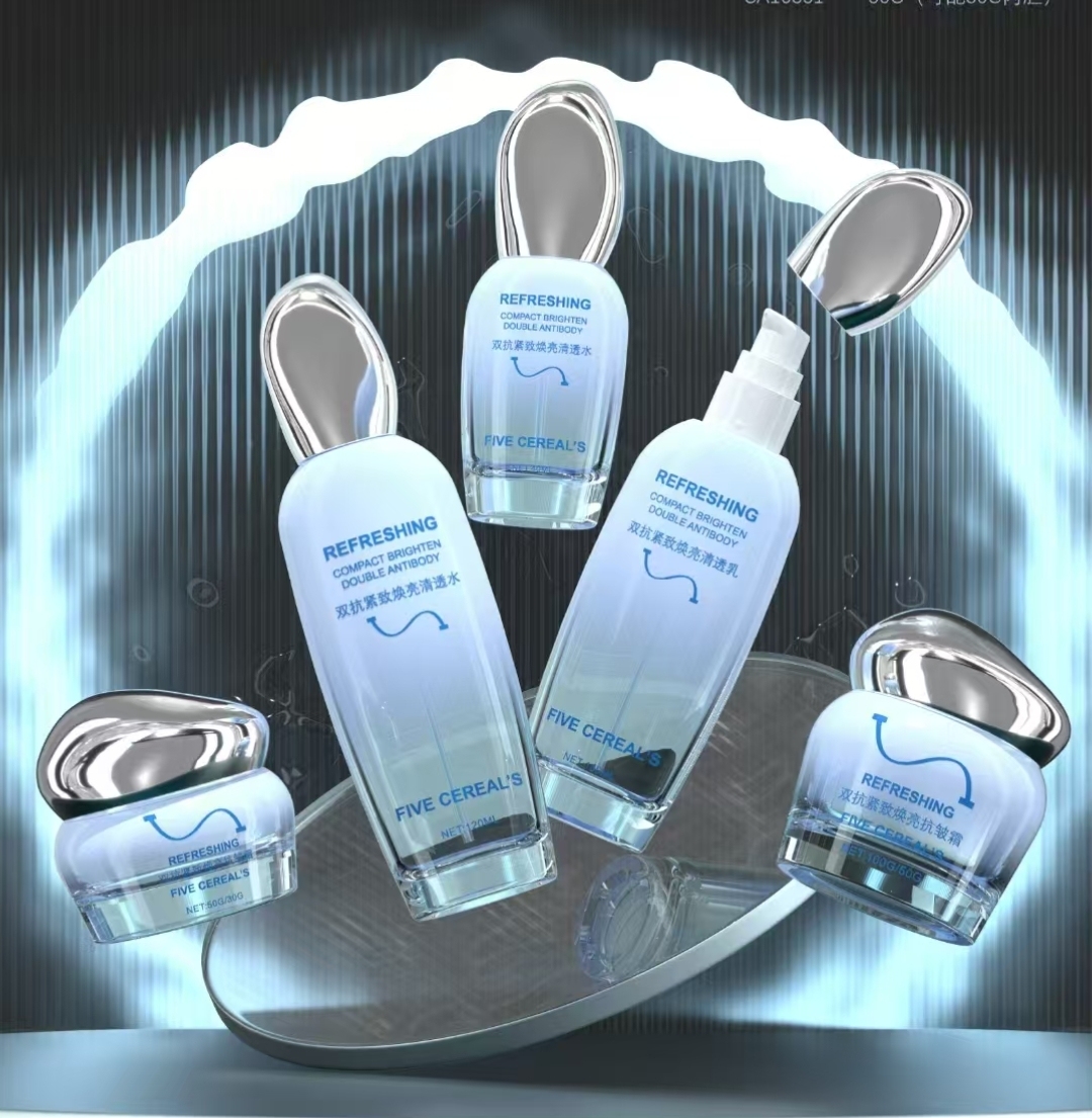 Korean Blue Copper Peptide Firm Skin Facial Moisturizing Retinol Anti Aging Wrinkles Serum Cream Skin Care Set Private Label