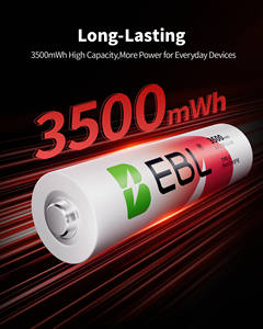 EBL Mini Double A 1.5v Batteries rechargeables USB Aa Packs de batteries au lithium avec câble USB-C de type C - Product Image 5