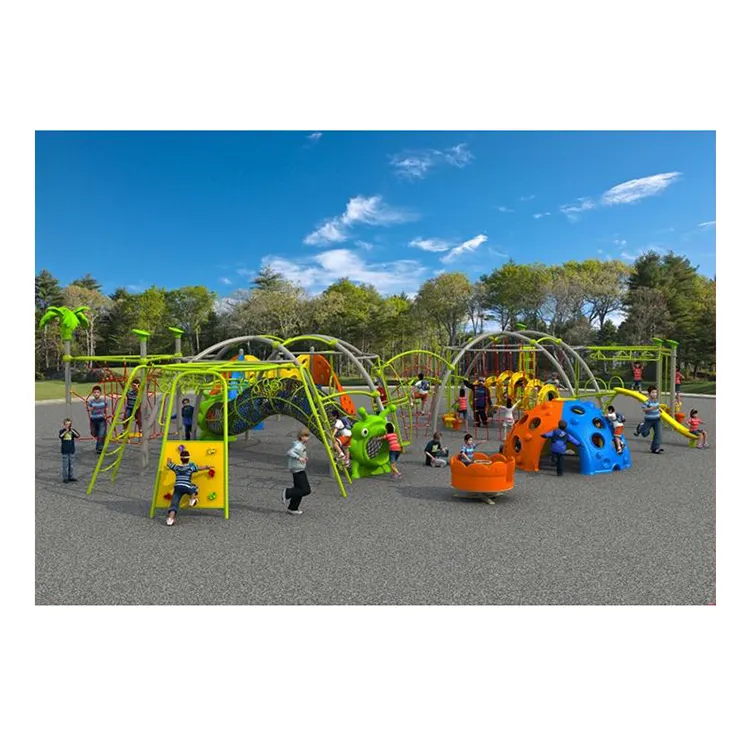 Durable Outdoor Playground Structure Climbing Frame Children Physical Fitness Training