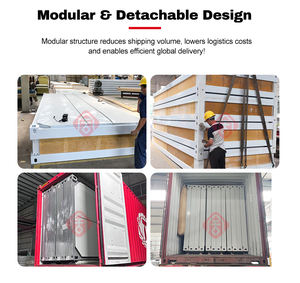 <span class=keywords><strong>Maison</strong></span> conteneur préfabriquée démontable à panneaux sandwich respirants à <span class=keywords><strong>prix</strong></span> abordable pour usage extérieur, design contemporain pour bureau ou boutique - Product Image 6