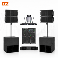 Sistema de Subwoofer Activo DSZ DS-LA110+DS-LA118S de 18 Pulgadas con Carcasa Metálica y Caja de Madera de Abedul