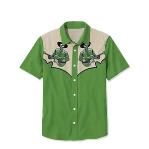 2025 <span class=keywords><strong>vendita</strong></span> calda estiva vacanza al mare stile palma stampata slim fit tropicale hawaiana camicia casual per gli uomini - Product Image 6