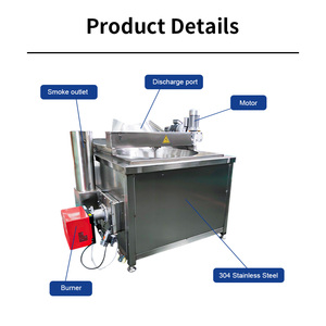 <span class=keywords><strong>Friteuse</strong></span> à <span class=keywords><strong>gaz</strong></span> électrique ronde pour frites industrielles, machine à pommes de terre, oignons, snacks commerciaux - Product Image 2