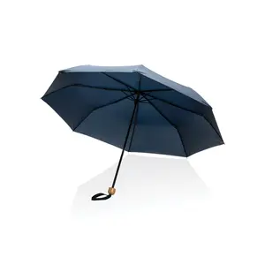 Mini parapluie en bambou rPET, merchandising durable - Product Image 3
