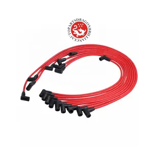 Juego de cables de bujía LONGYAO OE 350 D030PWSBC350 D030PWSBC350 para motor Chevrolet HEI SBC BBC 383 454 Kalos