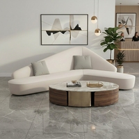 Dreieckiges Kreatives Modulares Stoffsofa, Verstellbares Bürosofa-Set mit Metallbeinen für Hotellobby & Gewerbliche Büroprojekte