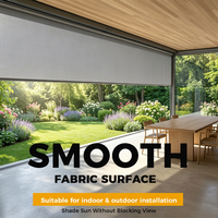 Store banne extérieur Newhoo WR100 à fermeture éclair, pare-vent, protection solaire haute qualité pour patio – Meilleure vente