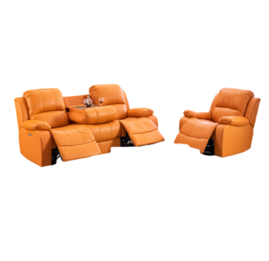 Gran oferta de lujo de 321 secciones, conjunto de ocio eléctrico <span class=keywords><strong>naranja</strong></span>, sofá seccional reclinable extensible moderno para sala de estar - Product Image 5