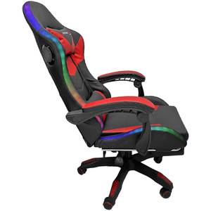 Chaise de jeu RGB pivotante à 360 degrés, rouge, Silla <span class=keywords><strong>Gamer</strong></span>, meilleure chaise de jeu OEM pour <span class=keywords><strong>PC</strong></span>, éclairage en cuir, qualité européenne, chaise de jeu LED avec haut-parleur - Product Image 3