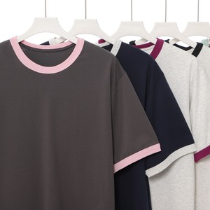 T-shirt Vintage Personalizzate da Uomo in Misto Cotone-Poliestere 260gsm Vestibilità Comoda Magliette a Maniche Corte con Bordi a Contrasto per Donna per Design di Marca - Product Image 5