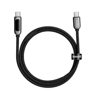 Display Type C 100W 1m length Fast Charging Data Cable For Xiaomi Huawei Laptop