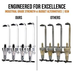 <strong>Wall</strong> <strong>Mounted</strong> Liquor Dispenser 4 Bottle Alcohol Spirits <strong>Rack</strong> <strong>Wine</strong> Pourer Beverage Station Bar Butler Measuring Shot Tool Stand - Product Image 4