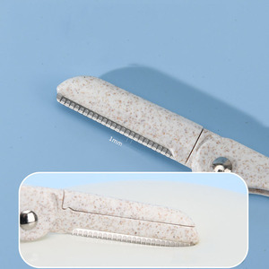 Antiscivolo impugnatura pieghevole in paglia raschietto <span class=keywords><strong>per</strong></span> <span class=keywords><strong>sopracciglia</strong></span> con rete a filo e lama rimovibile strumento di bellezza <span class=keywords><strong>per</strong></span> il trucco delle <span class=keywords><strong>sopracciglia</strong></span> - Product Image 2