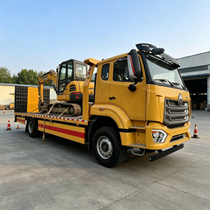 Camion <span class=keywords><strong>de</strong></span> dépannage Sinotruk Howo NX 6x4 à plateau plat, capacité <span class=keywords><strong>de</strong></span> 25 tonnes, camion <span class=keywords><strong>de</strong></span> sauvetage routier avec <span class=keywords><strong>rampe</strong></span> hydraulique - Product Image 2