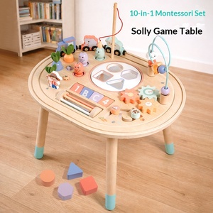 Gioco Montessori 10-in-1 in Legno per <span class=keywords><strong>Bambini</strong></span>, Multifunzionale con Pesca Magnetica, Percussioni, Labirinto di Perline, Educazione Precoce CPC <span class=keywords><strong>2</strong></span>-4 <span class=keywords><strong>Anni</strong></span> - Product Image 2