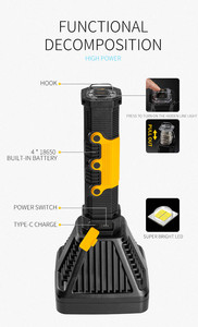 Tùy Chỉnh Xhp70 90 Linterna Cao Lumens 100000 Torch Ánh Sáng Ngọn Đuốc Chiến Thuật Ánh Sáng LED Dài Phạm Vi Mạnh Mẽ Khuyến Mại Đèn Pin - Product Image 2