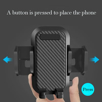 Support de téléphone de voiture télescopique à ventouse, rotatif à 360°, universel, réglable, pour grille d'aération et pare-brise, portable et flexible