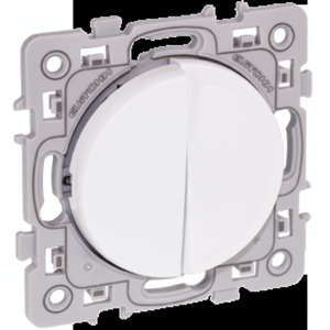 Interruptor basculante iluminado cuadrado en blanco Categoría de producto Interruptores basculantes - Product Image 1