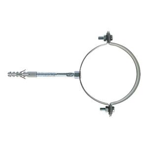 FISCHER - 1315 Abrazadera de tubo redonda galvanizada por la lluvia de collar-EAN 8001132013151 ELEMENTOS PARA FIJACIÓN DE ABRAZADERAS METÁLICAS - Product Image 1