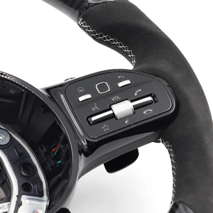 Volante de Fibra de Carbono para Benz Clase A, E, S, C, G, W205, W204, W212, W211, W213, W222, GLA, <span class=keywords><strong>AMG</strong></span>, Actualización de Modelo Antiguo a Nuevo - Product Image 4