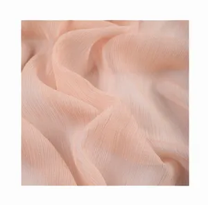 100% Polyester Chiffon Crepe Fabric Thinner Chiffon Fabric Many Colors in Stock
