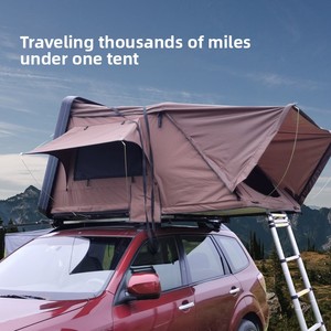 Side-Fold Roof Top Tent Hard <b>Waterproof</b> for SUV & Camping Easy Setup for Outdoor Travel Road Trips - Product Image 1