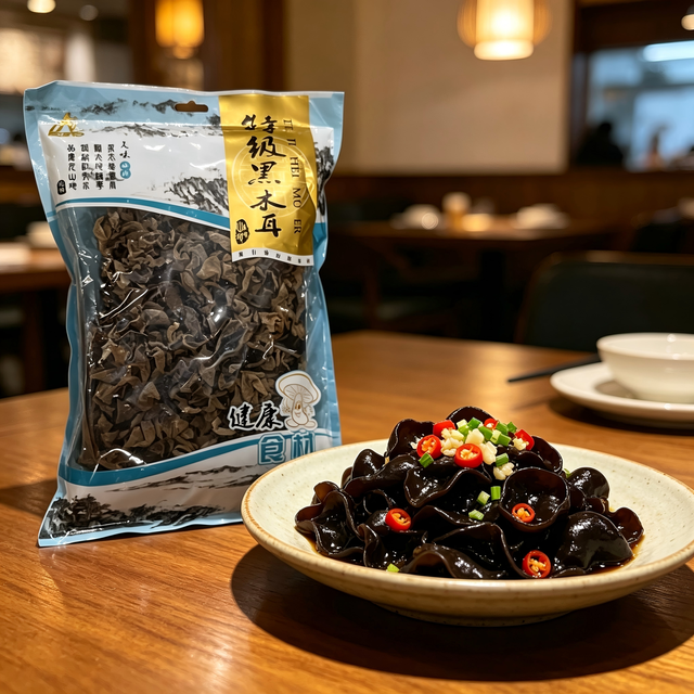Premium Wild Dried Wood Ear Mushroom Natural Healthy Edible Black Fungus Wholesale With OEM Package